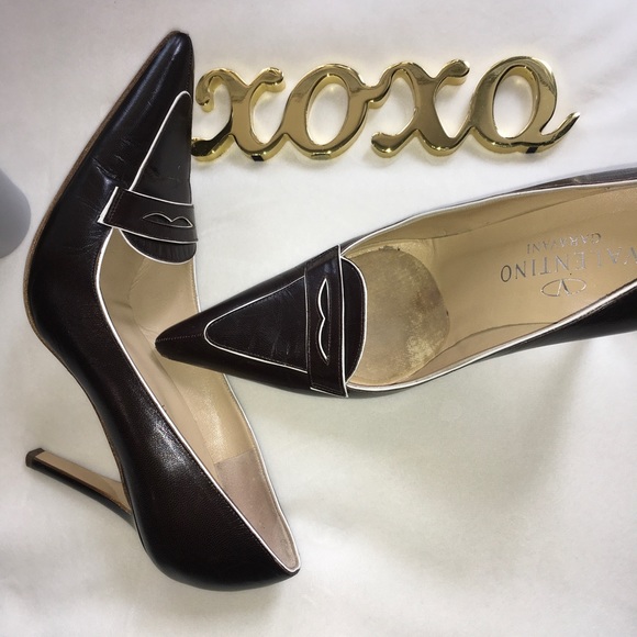 🤎VALENTINO BROWN POINTY PUMPS🤎 - Picture 3 of 7